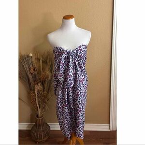 NWOT Leopard Print Beach Sarong Coverup